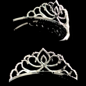 Funkelndes silbernes Braut-Strass-Diadem für Hochzeiten und elegante Abendmode