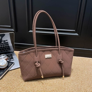 Sac Fourre-tout en Cuir Synthétique Grande Capacité pour Femmes Motif Crocodile Matelassé Sac à Épaule pour Bureau Travail