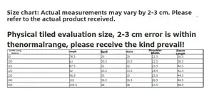 Detailed size chart for children long sleeve princess dress ranging from size 90 to 150