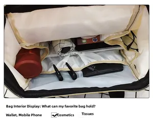 Internal view showing organized compartments and thickened lining of the Oxford backpack