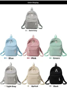 Corduroy backpack multi-color selection display in seven different minimalist colorways