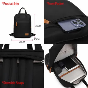 Waterproof Oxford fabric 15.6 inch laptop backpack with hidden straps and large capacity