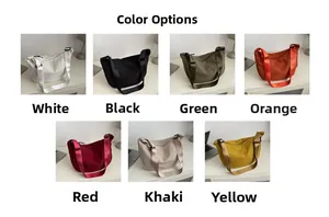 Auswahl von sieben lebendigen Farben für die große Oxford-Stoff Crossbody-Umhängetasche