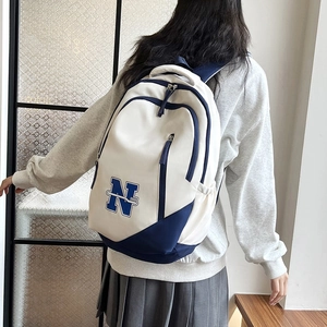 Grote Capaciteit Oxford Stof Rugzak Voor Middelbare Scholieren Letter Print Reistas Ademend Unisex Casual Daypack