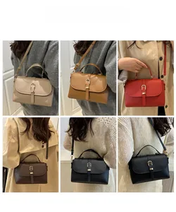 Detailed views of vintage lychee grain tote bag styles showing crossbody and hand-carry use