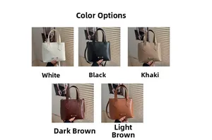Detailed grid showing five colors of the minimalist crossbody bucket bag for women