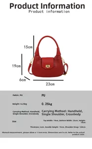 Tabella taglie dettagliata per borsa hobo intrecciata con misure e info su pelle PU