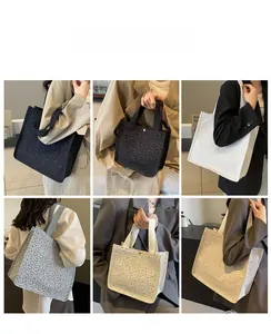 Collage of floral canvas tote bags in various colors showing style and daily versatility
