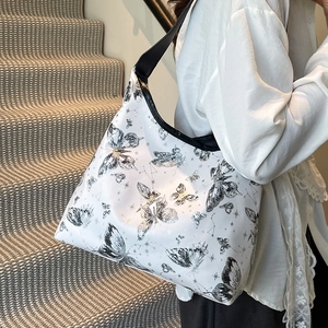 Borsa Tote a Spalla Donna Grande Capacità Minimalista Urbano in Pelle PU con Stampa Farfalla e Costellazioni Borsa Hobo Versatile