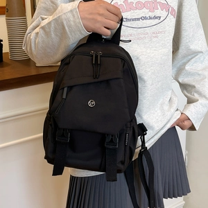 Sac à Dos en Toile Minimaliste Unisexe Grande Capacité Léger Sac à Bandoulière à Cordon pour Voyage Quotidien Sac à Dos Urbain Mode