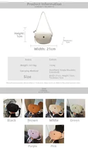 Guide des tailles et options de couleurs pour le sac bandoulière en nylon minimaliste