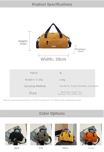 Detail view of canvas pillow bag dimensions 28x15x14cm with adjustable shoulder strap