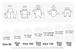 Size guide for boys corduroy shirt with measurement chart and sizing recommendations