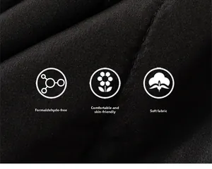 Detail of skin-friendly black fabric texture, soft and formaldehyde-free textile material