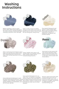 Istruzioni dettagliate per la cura di cotone, denim, lana e tessuti misti speciali