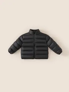 Doudoune Légère en Duvet de Canard Blanc pour Enfants Col Montant Coupe-vent Chaud Manteau pour Garçons Filles Matelassé