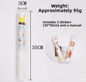 Set de stickers de Noël avec deux feuilles de 35x50cm et un manuel d'utilisation