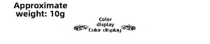 Detail image showing product weight information of approximately 10g for Christmas decor