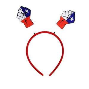 Chilean flag fist headband for festive parties and national election celebrations