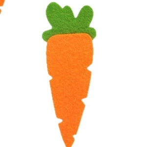 Handmade carrot felt wall decoration for Easter holiday party DIY craft decor