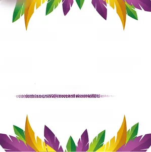 Detailed specifications for 210cm PET carnival garlands showing size and weight details