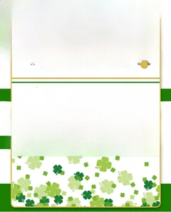 Detailed view of St. Patrick's Day green felt clover pendant with dimensions 15.5cm x 7.6cm