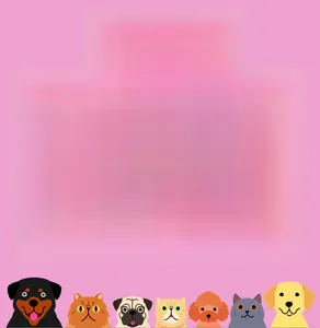 Pink PET pet rain curtain 2m height for birthday party decoration and pet carnival