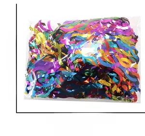 Rainbow party table skirt fringes in package measuring 11.02 by 6.5 inches