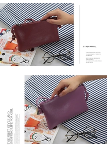 Minimalist small square shoulder bags in wine red and purple grain leather textures