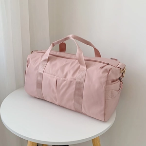 Sac de Voyage en Nylon Grande Capacité pour Femmes Hommes Imperméable Séparation Sec-Humide Sac de Sport Sac à Main de Voyage