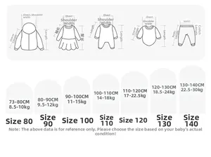Size chart for girls white shirt and striped knit vest set with height and weight guides