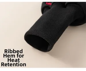 Detailed macro view of the black ribbed elastic cuffs on these children's joggers
