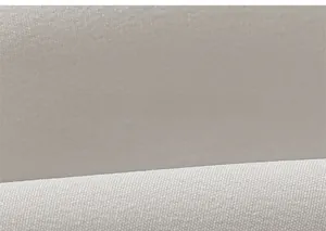 Detail of light grey fabric texture with smooth plain weave for girls cargo pants