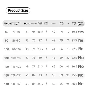 Detailed size chart for girls white shirt and vest denim jeans 3-piece trendy clothing set