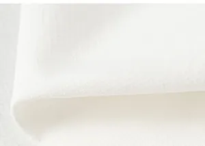 Close-up of white breathable woven fabric with mesh texture for children sunscreen jacket