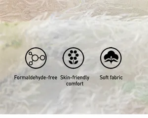 Vue macro détaillée d'un tissu floral doux sans formaldéhyde pour robes de petites filles