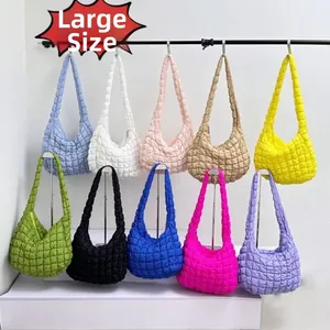 Large quilted cloud bag for women available in ten vibrant assorted colors