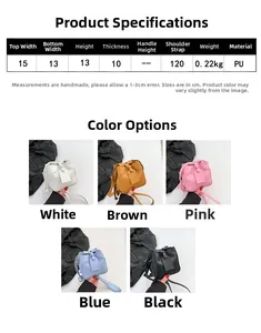 Detailed size chart and dimensions for the mini crocodile pattern PU leather square bag