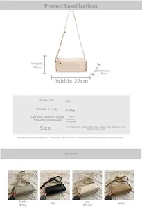 Detail of adjustable shoulder strap and smooth PU leather texture on a crossbody bag
