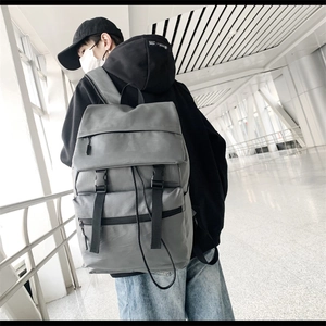 Fashion PU Leather Backpack For Men And Women Urban Minimalist Large Capacity School Bag Trendy Travel Shoulder Bag