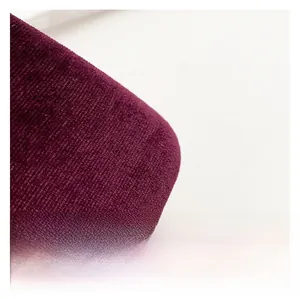 Detailed macro view of high-quality deep purple corduroy fabric texture for women bags