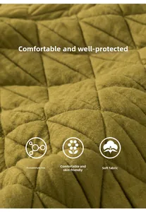 Detailed view of olive green quilted fabric with soft skin-friendly texture for kids clothing