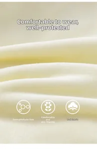Close-up of soft beige fleece fabric detail showing skin-friendly and plush texture