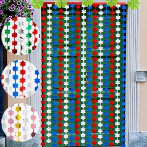 Saint Patrick's Day clover tinsel curtain for festive party wall decoration backdrops