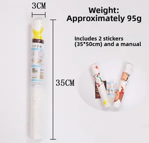 Christmas wall decal set in roll packaging with 35x50cm stickers and user manual