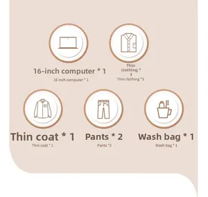 Oxford cloth backpack capacity layout for 16-inch laptop and various travel essentials