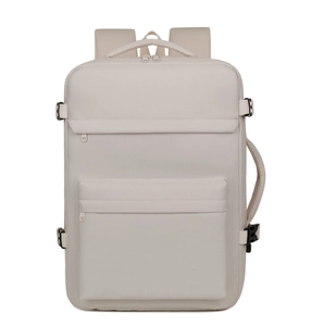 Detailansicht wasserabweisender Oxford-Rucksack mit seitlich verstellbaren Gurten