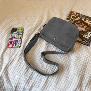 Women Fashion Canvas Shoulder Bag Urban Minimalist Crossbody Bag With Adjustable Strap Metal Buckle Daily Casual Handbag