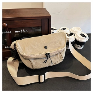 Washed Cloth Shoulder Bag For Women Versatile Lightweight Crossbody Bag With Adjustable Strap Urban Simple Daily Bag