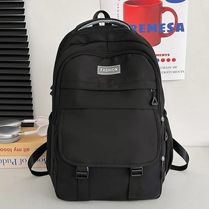Sac à Dos en Nylon pour Femmes Mode Grande Capacité Multi-Poches Cartage Sac de Voyage Minimaliste Décontracté Épaule